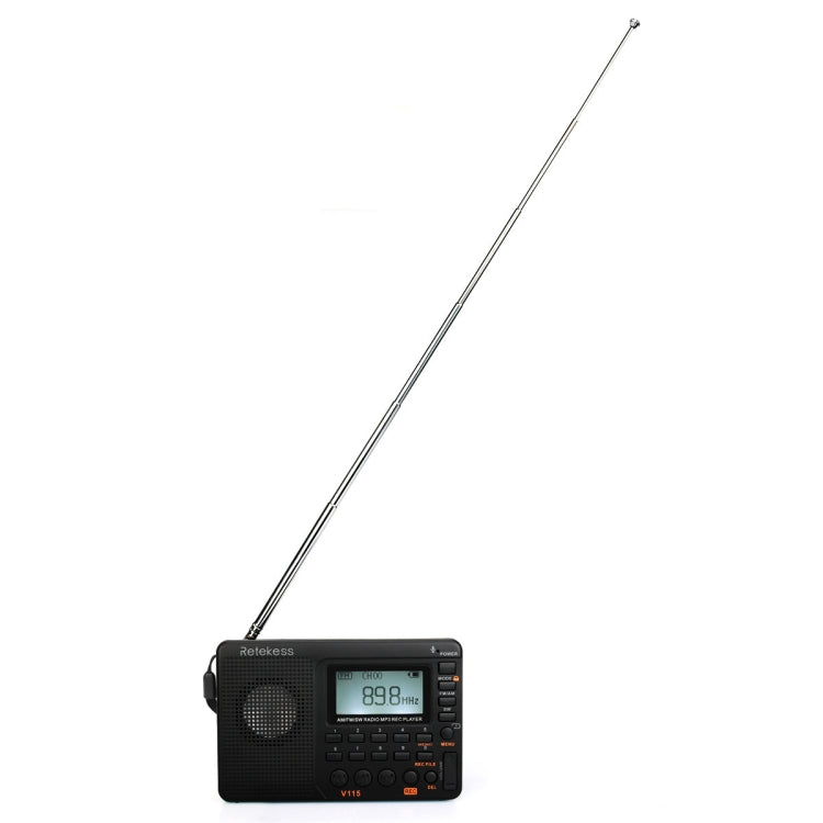 Retekess V-115 Full Band Radio FM AM Portable MP3 Player, V-115