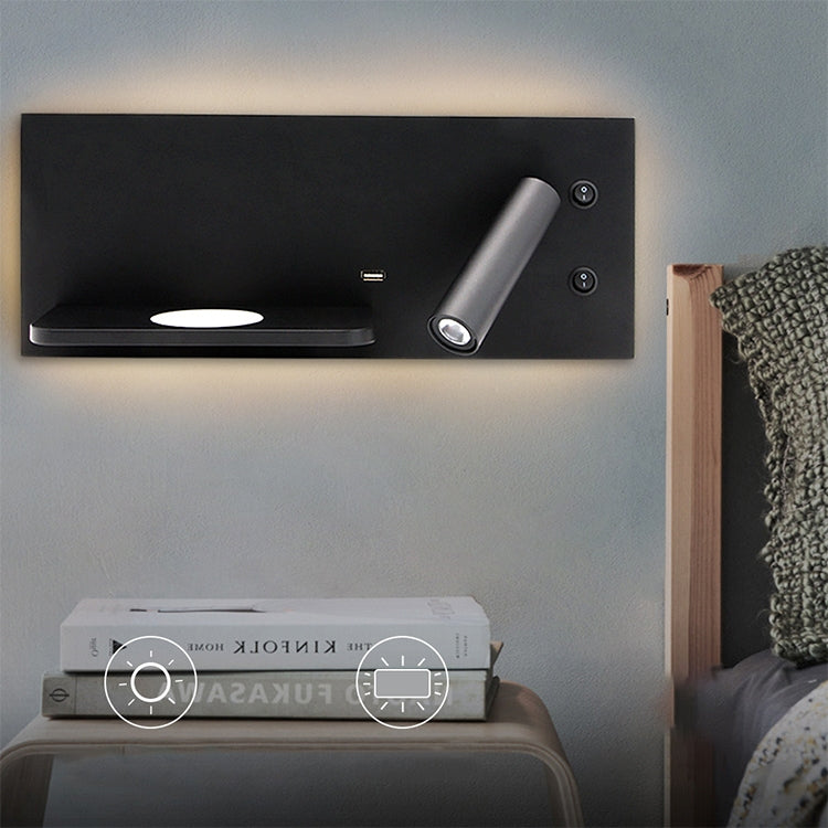Wireless Wall Lamp USB 5V Charger Wall Lights Hotel Headboard Reading Lighting Spot Luminaire Lamp