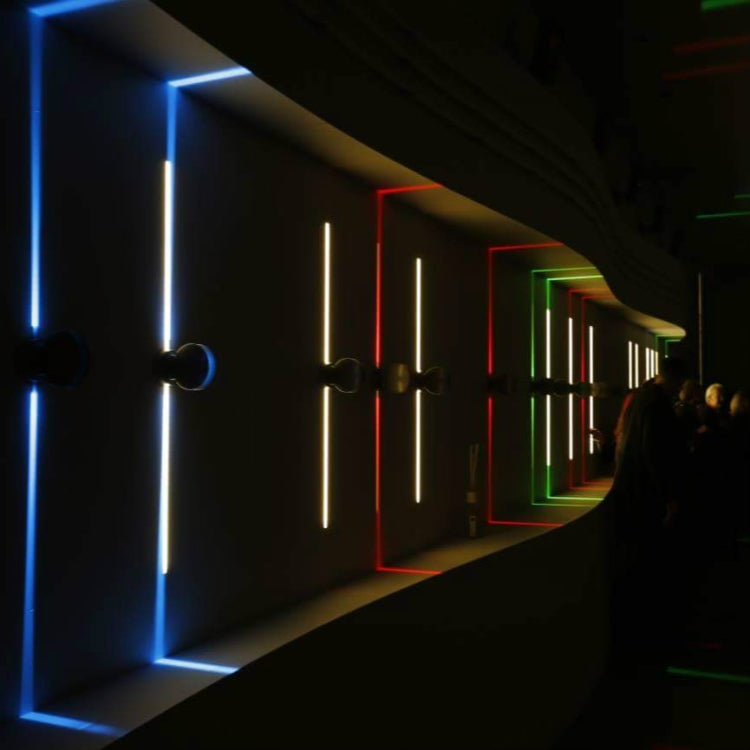 LED Door Frame Corridor Window Wall Spotlight, White, Black, Semicircle