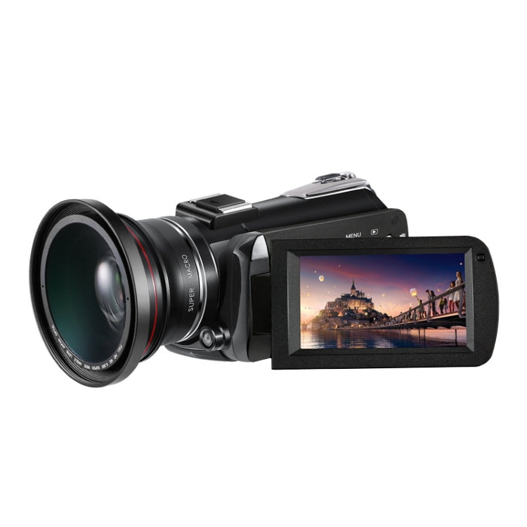 ORDRO AC5 4K HD Night Vision WiFi 12X Optical Zoom Digital Video DV Camera Camcorder, Standard, Standard + Microphone, Standard + Microphone + Handheld Stand, Standard+ Microphone + Fill Light
