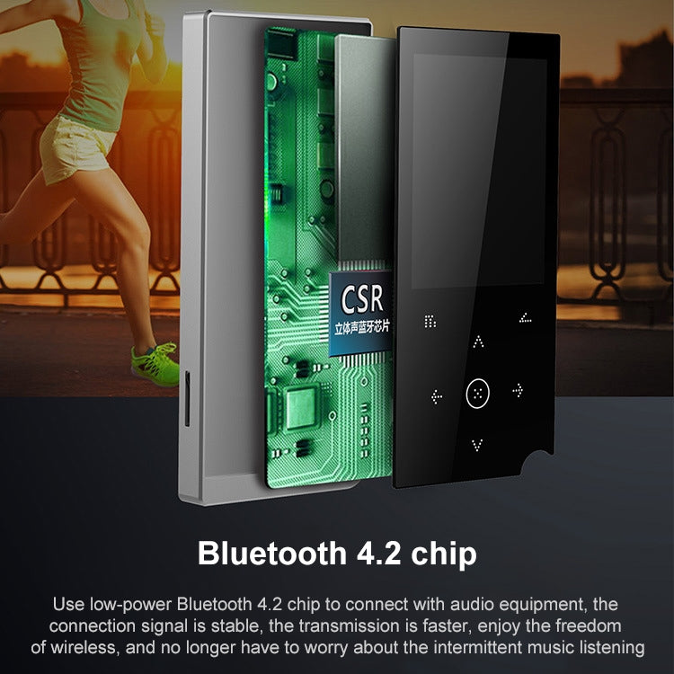 2.4 inch Touch-Button MP4 / MP3 Lossless Music Player, Support E-Book / Alarm Clock / Timer Shutdown, 4GB without Bluetooth, 8GB without Bluetooth, 16GB without Bluetooth, 4GB Bluetooth Version, 8GB Bluetooth Version, 16GB Bluetooth Version
