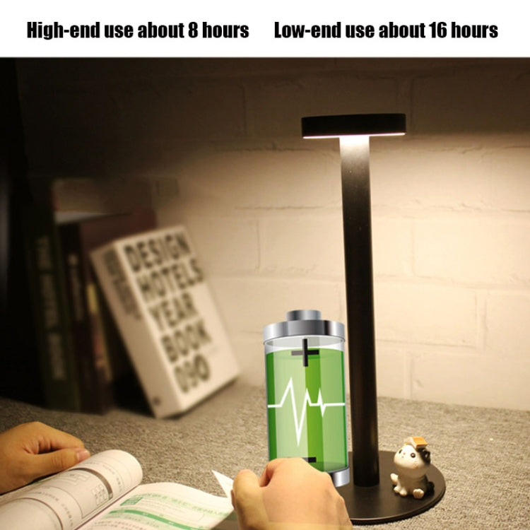 BC965 Student Eye Protection USB Waterproof LED Table Lamp Bedside Bar Table Lamp, Black, White, White Storage, Yellow Marble Pattern, Ink Marble Pattern