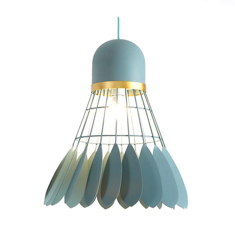 6523 Wrought Iron Badminton Restaurant Hanging Light Bar Bedroom Bedside Balcony Chandelier, Small White, Small Black, Small Green, Small Gray