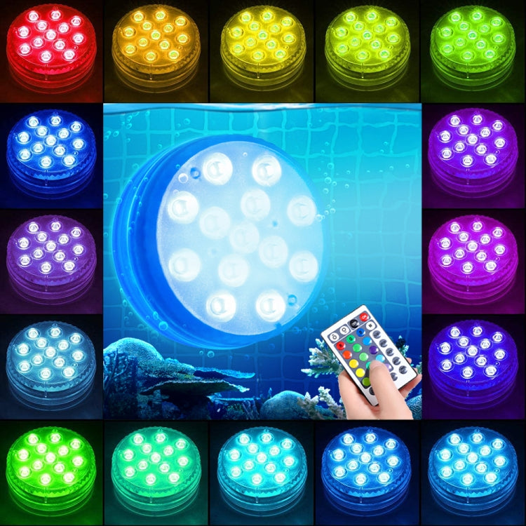 15 LEDs RF Remote Control Diving Light Magnetic Waterproof Pool Lamp, Spec:, 1 PC + 1 RC, 2 PCS + 1 RC, 2 PCS + 2 x RC