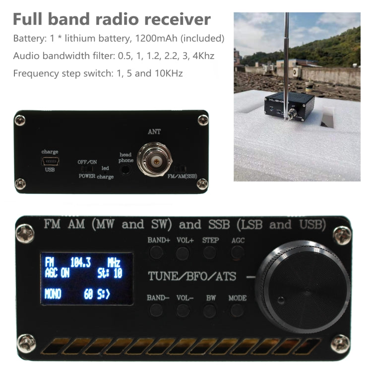 Si4732 All Band Radio Receiver FM AM (MW & SW) SSB (LSB & USB) Receiver, FM AM (MW & SW) SSB (LSB & USB)