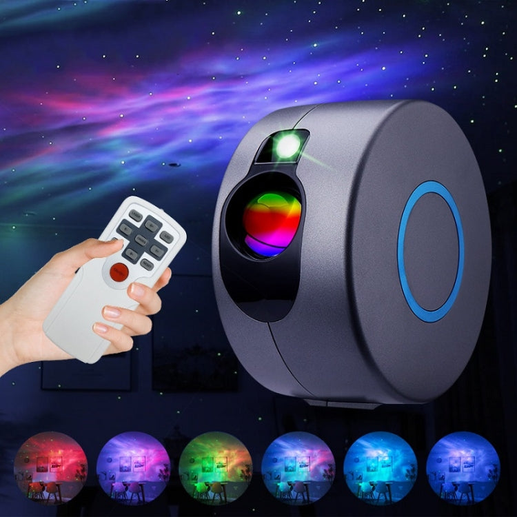 Remote Control LED Starry Sky Atmosphere Projector Lamp, Power Supply:, Gray+US Plug, Gray+EU Plug, Gray+UK Plug, Gray+AU Plug, Gray+USB Plug, US Plug, EU Plug, UK Plug, AU Plug, USB Plug