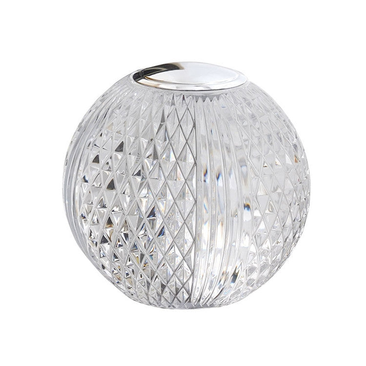 Crystal Ball Small Table Lamp USB Acrylic Night Light, MT2 80 x 80mm, MT1 110 x 110mm