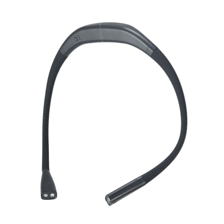LED Hanging Neck Light Universal Hose Eye Protection Reading Light, Space Silver, Elegant Black