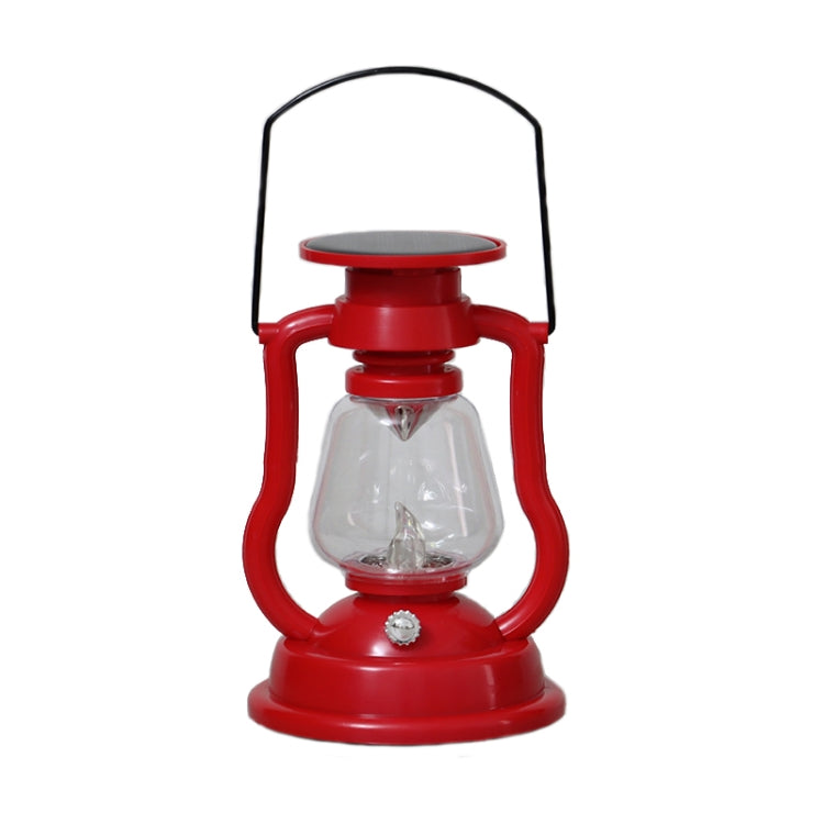 200802 Retro Solar Kerosene Lamp Shape Handheld Lamp Home Decor Flame Lamp, Bronze, Gold, Silver, Rusty, Red