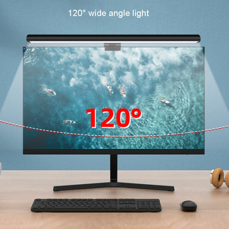 LED Infinitely Dimmable Computer Screen Hanging Lamp 3 Grade Color Temperature Touch Desk Lamp, Infinitely Dimmable