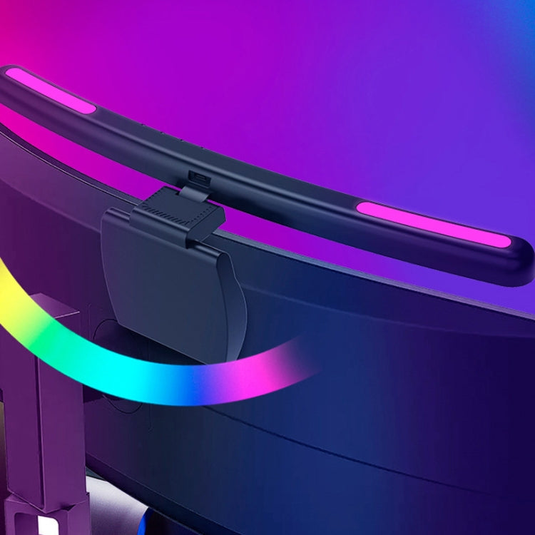 Laptop Curved Screen Hanging Lamp Computer Desk Light, Curved Without RGB Backlight, Curved With RGB Backlight