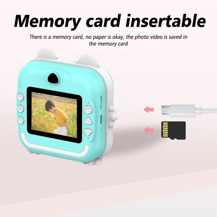 Children Instant Camera Mini Thermal HD Printer Video Photo Digital Camera, Standard Blue, Standard Pink, 16G Pink, 16G Blue, 32G Pink, 32G Blue