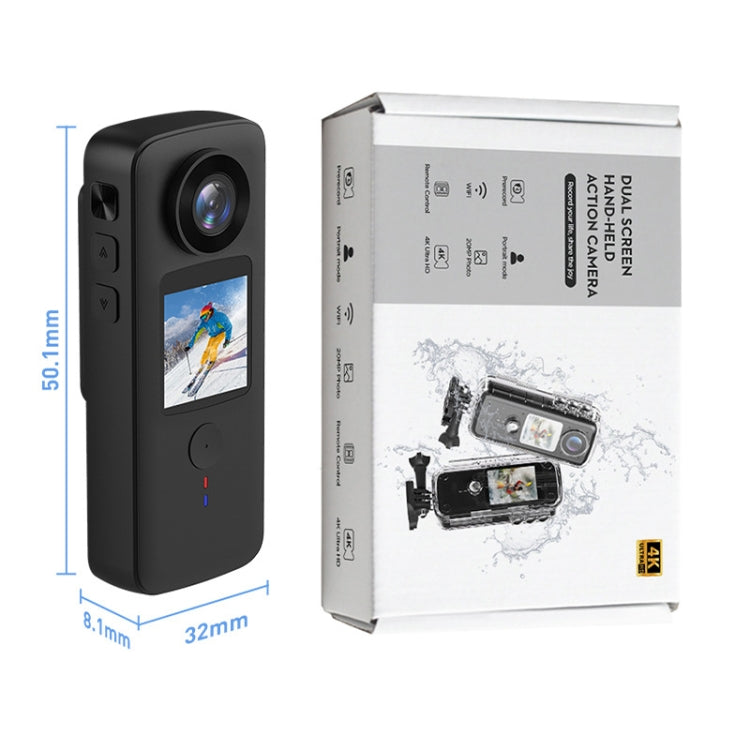 4K HD Touch Dual LCD Screen Handheld Sports Waterproof Camera Outdoor Anti-Shake Diving Camera, DLK-880Q