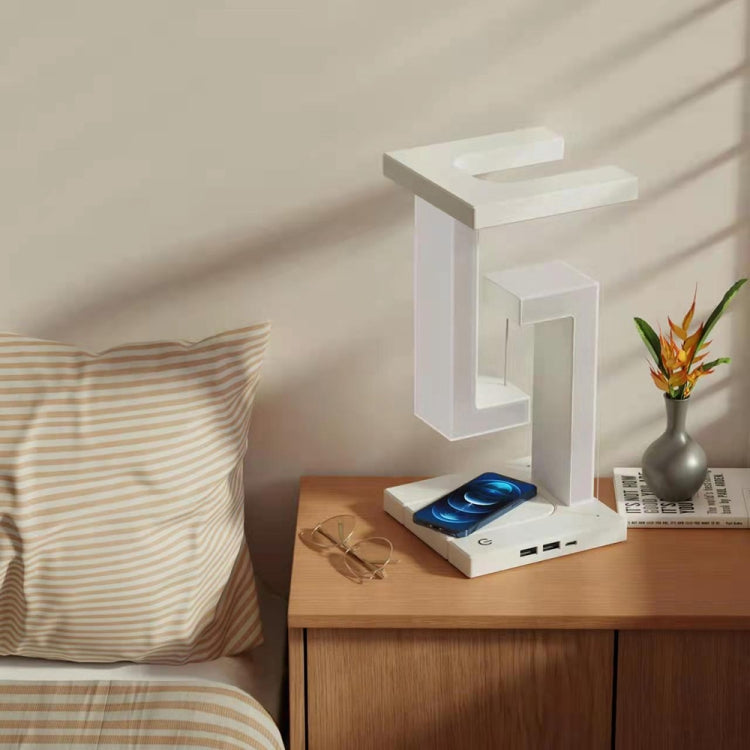 Suspended Anti-Gravity Table Lamp LED Light Home Decoration, Wireless Charging Model, Basic Model