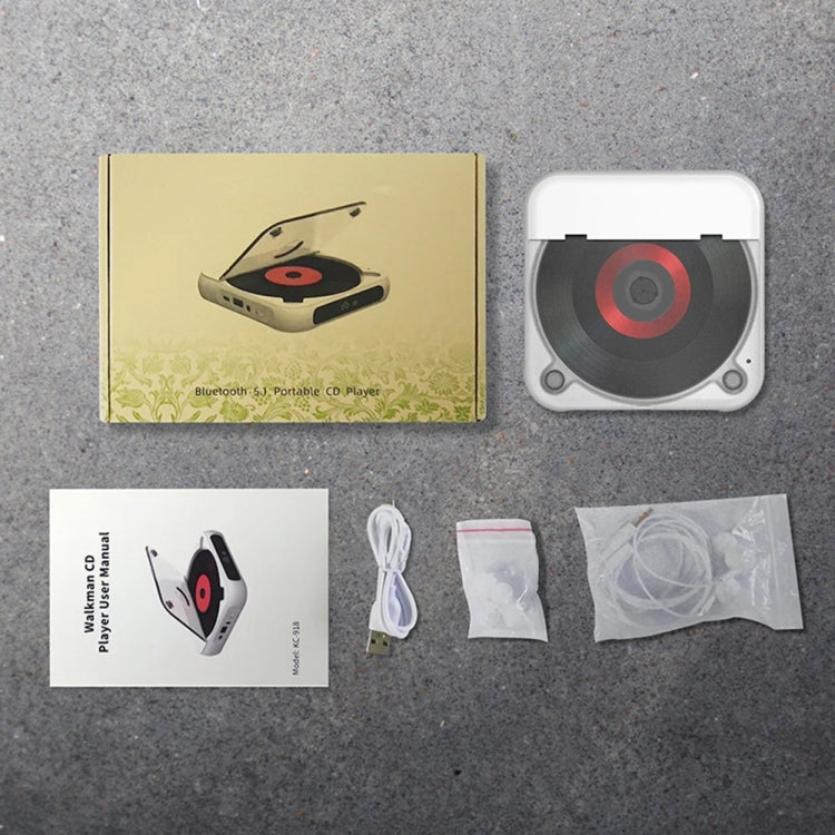 Kecag KC-918 Bluetooth CD Player Rechargeable Touchscreen Headphone Small Music Walkman