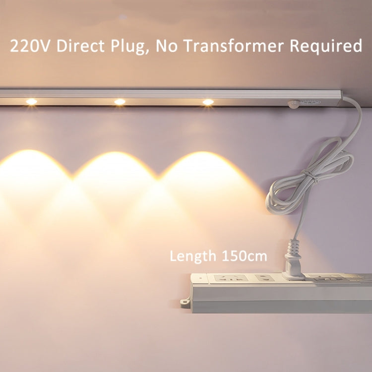 220V CN Plug Motion Sensor Wardrobe Cabinet Lamp LED Light Bar, Warm White 30cm, Warm White 40cm, Warm White 50cm, Warm White 60cm, Warm White 70cm, Warm White 80cm, White 30cm, White 40cm, White 50cm, White 60cm, White 70cm, White 80cm