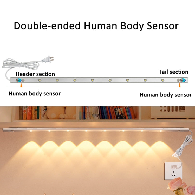 220V CN Plug Motion Sensor Wardrobe Cabinet Lamp LED Light Bar, Warm White 30cm, Warm White 40cm, Warm White 50cm, Warm White 60cm, Warm White 70cm, Warm White 80cm, White 30cm, White 40cm, White 50cm, White 60cm, White 70cm, White 80cm