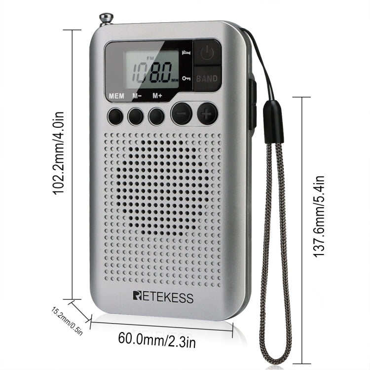 RETEKESS TR106 Portable Radio With Sleep Timer, TR106