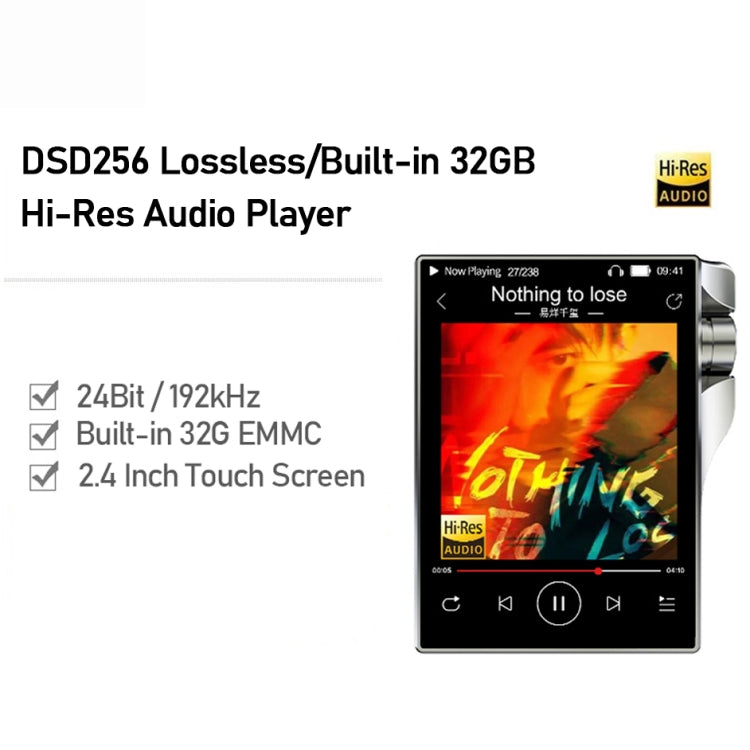 HiFi Lossless Music Player Mastering DSD256 Hard Decoding MP3, Q3