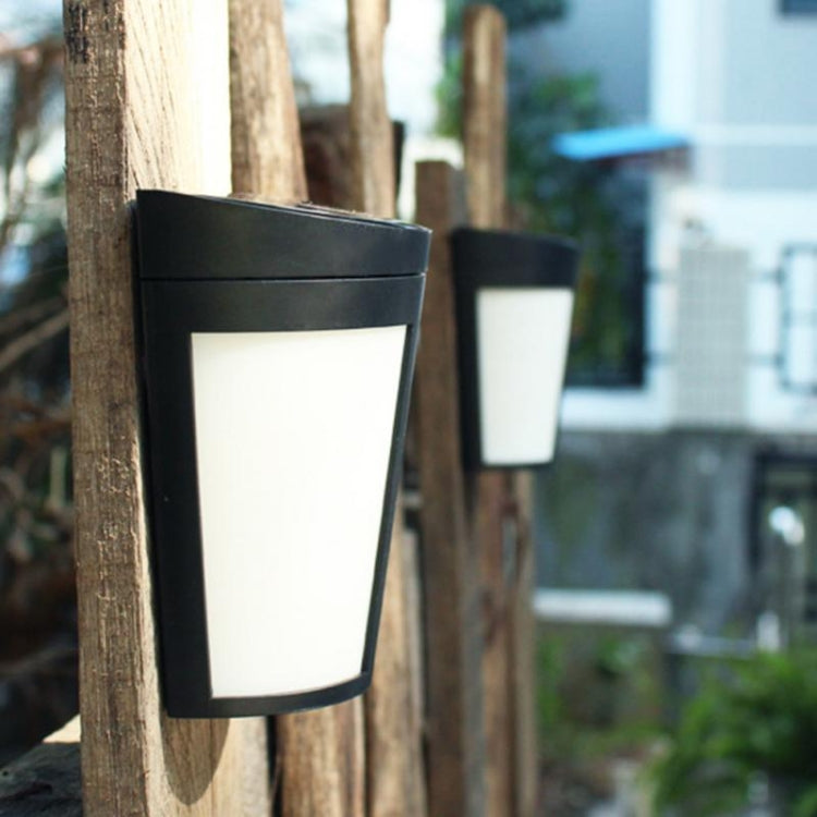 6 LEDs Outdoor IP65 Waterproof Energy Saving Solar Powered LED Wall Lamp Security Light, White Light, Warm Light