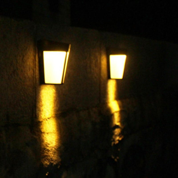 6 LEDs Outdoor IP65 Waterproof Energy Saving Solar Powered LED Wall Lamp Security Light, White Light, Warm Light