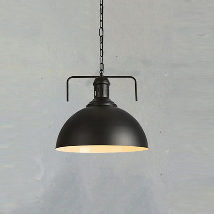 Retro Industrial Pendant Light Creative Single Head Iron Art Hanging Lamp E27 Bulb Perfect for Kitchen Dining Room Bedroom Living Room, Warm White, Cold White
