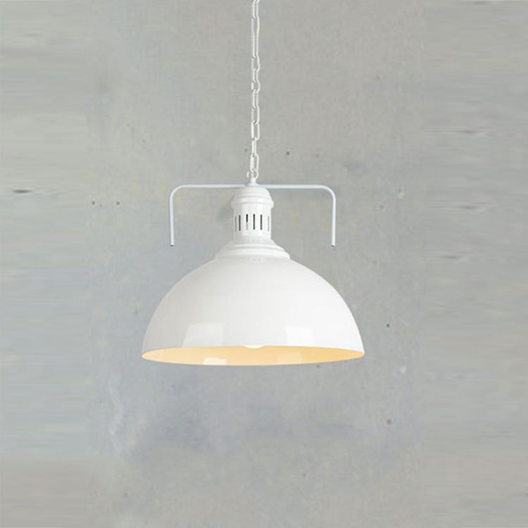 Retro Industrial Pendant Light Creative Single Head Iron Art Hanging Lamp E27 Bulb Perfect for Kitchen Dining Room Bedroom Living Room, Warm White, Cold White