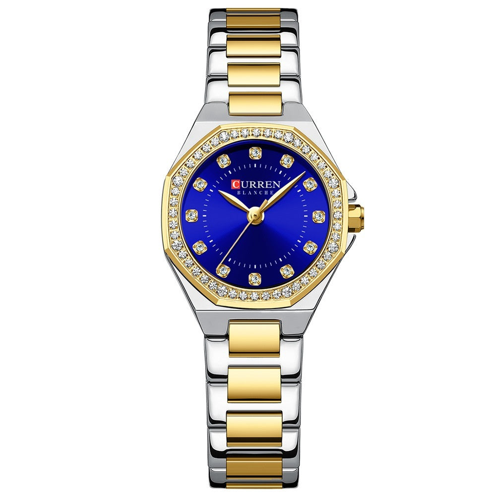 Small Dial Waterproof Rhinestone Watch