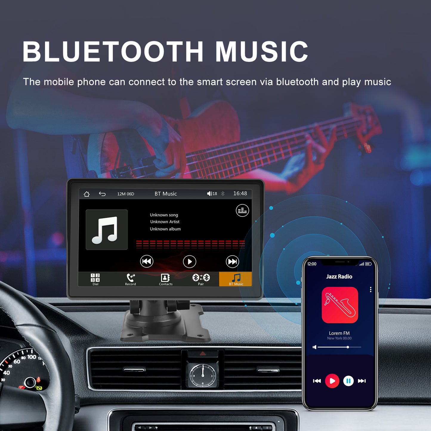 New Wireless Portable Bluetooth Player