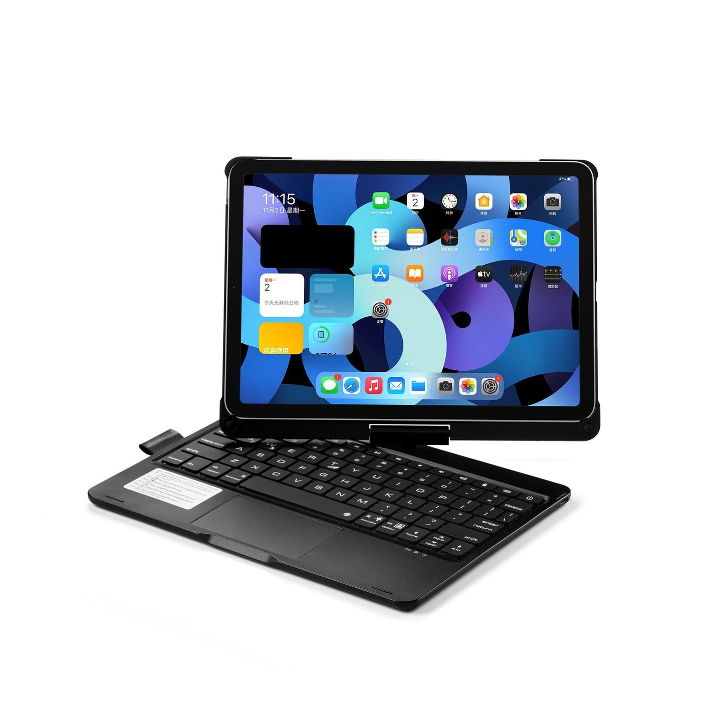 12.9 Inch Wireless Backlit Touch Rotary Bluetooth Keyboard