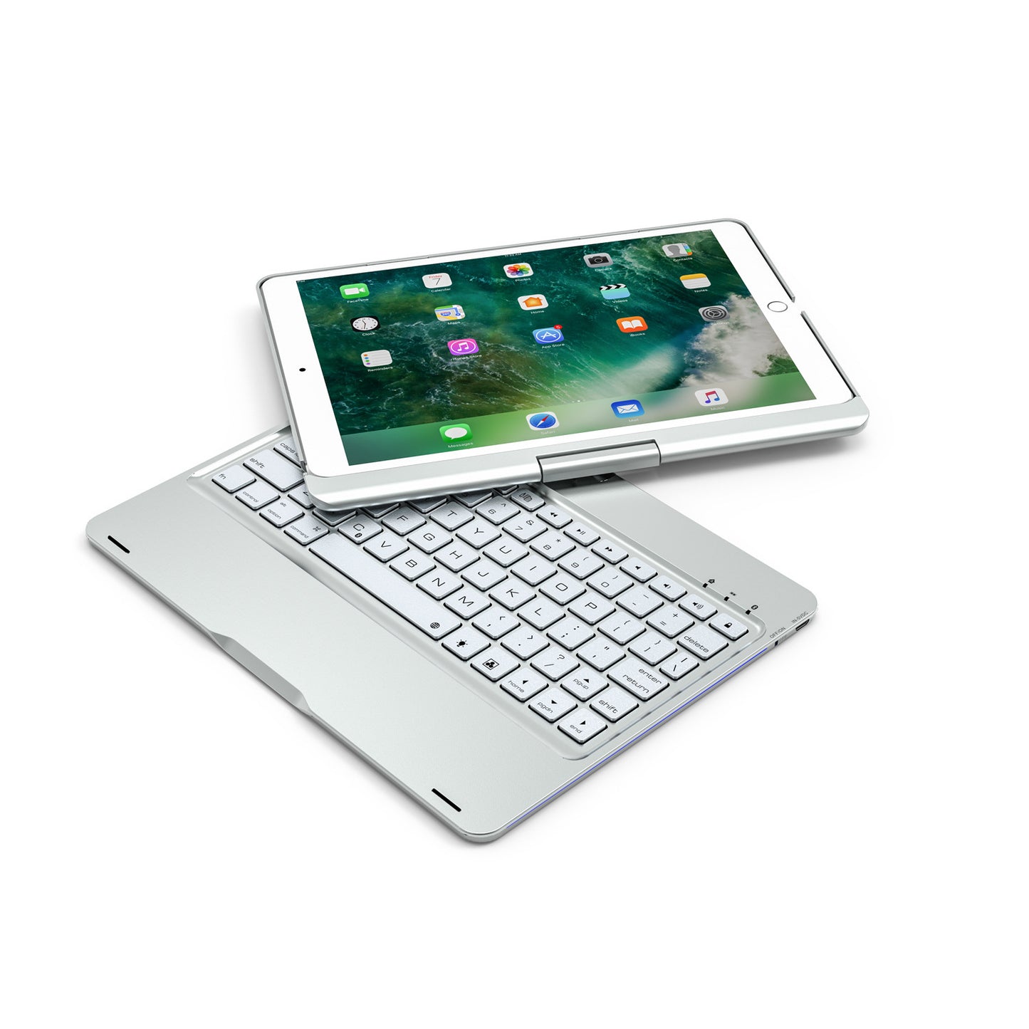 12.9 Inch Wireless Backlit Touch Rotary Bluetooth Keyboard