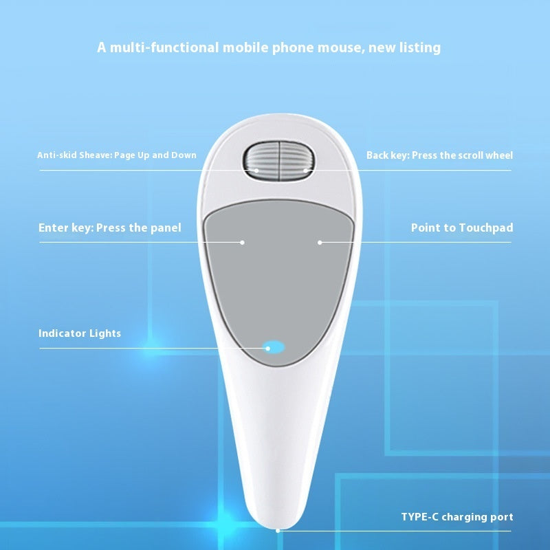 Video Bluetooth Wireless Finger Mouse USB Charging