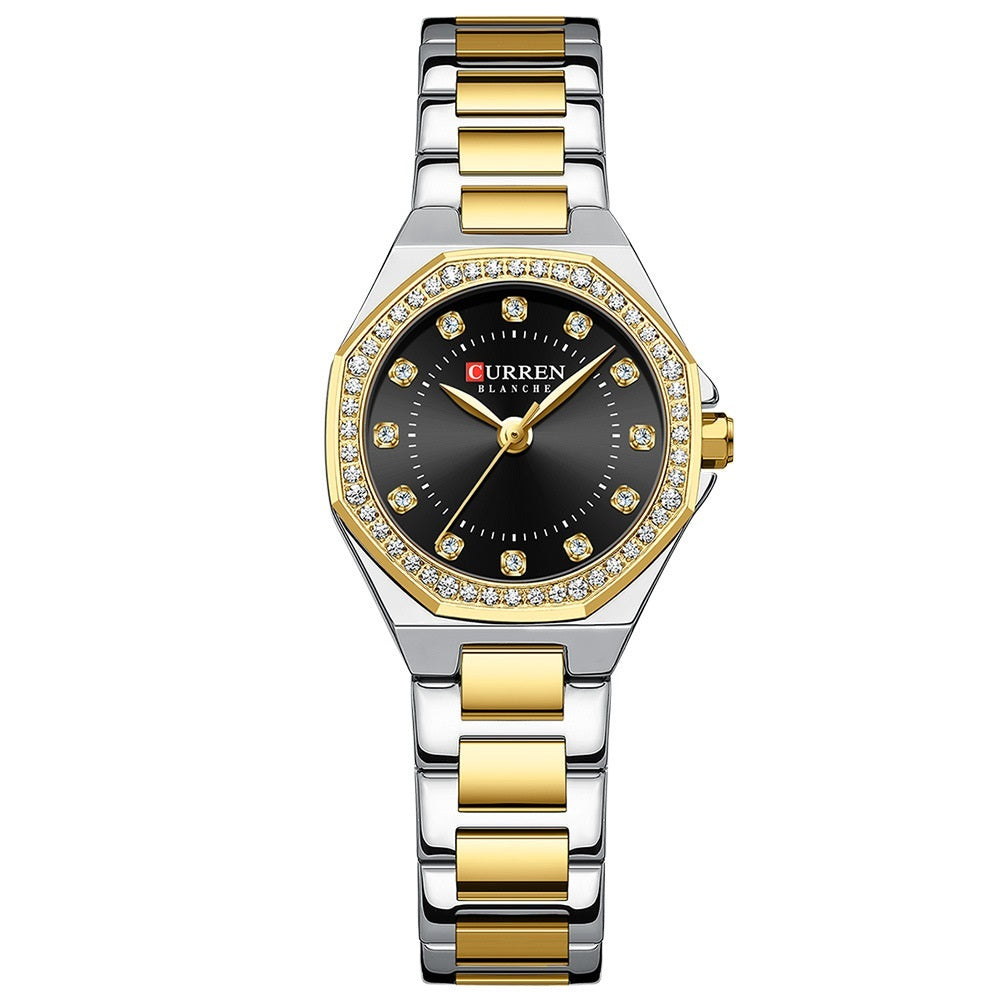 Small Dial Waterproof Rhinestone Watch