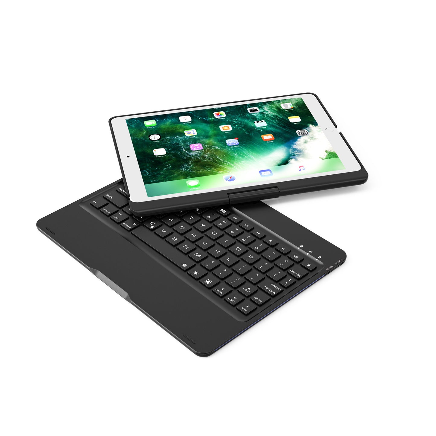 12.9 Inch Wireless Backlit Touch Rotary Bluetooth Keyboard