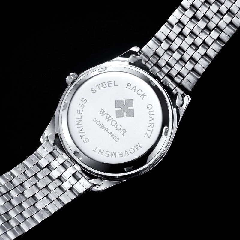 Steel Band Quartz Men's Watch Calendar Luminous Watch Student Men's Watch