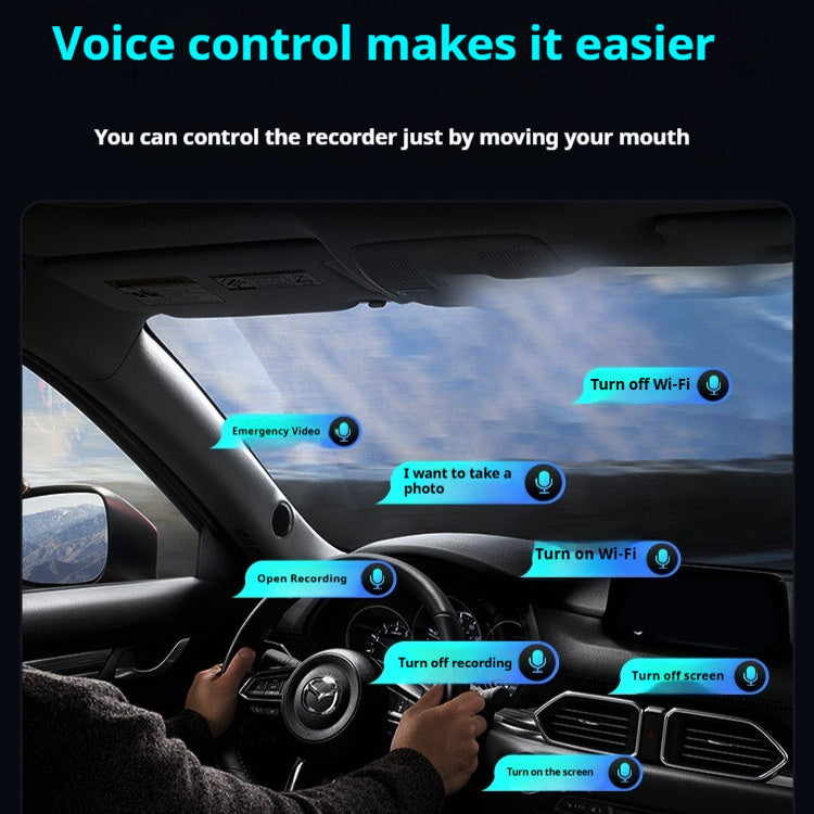 Driving Recorder Line-free 4K Night Vision 360 Panoramic Parking Surveillance