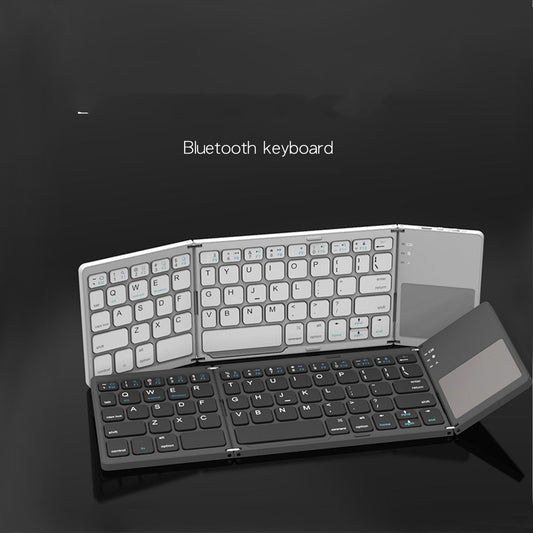 Mini Tri-fold Bluetooth Keyboard For Mobile Phone Computer Portable Wireless Thin Touch Universal