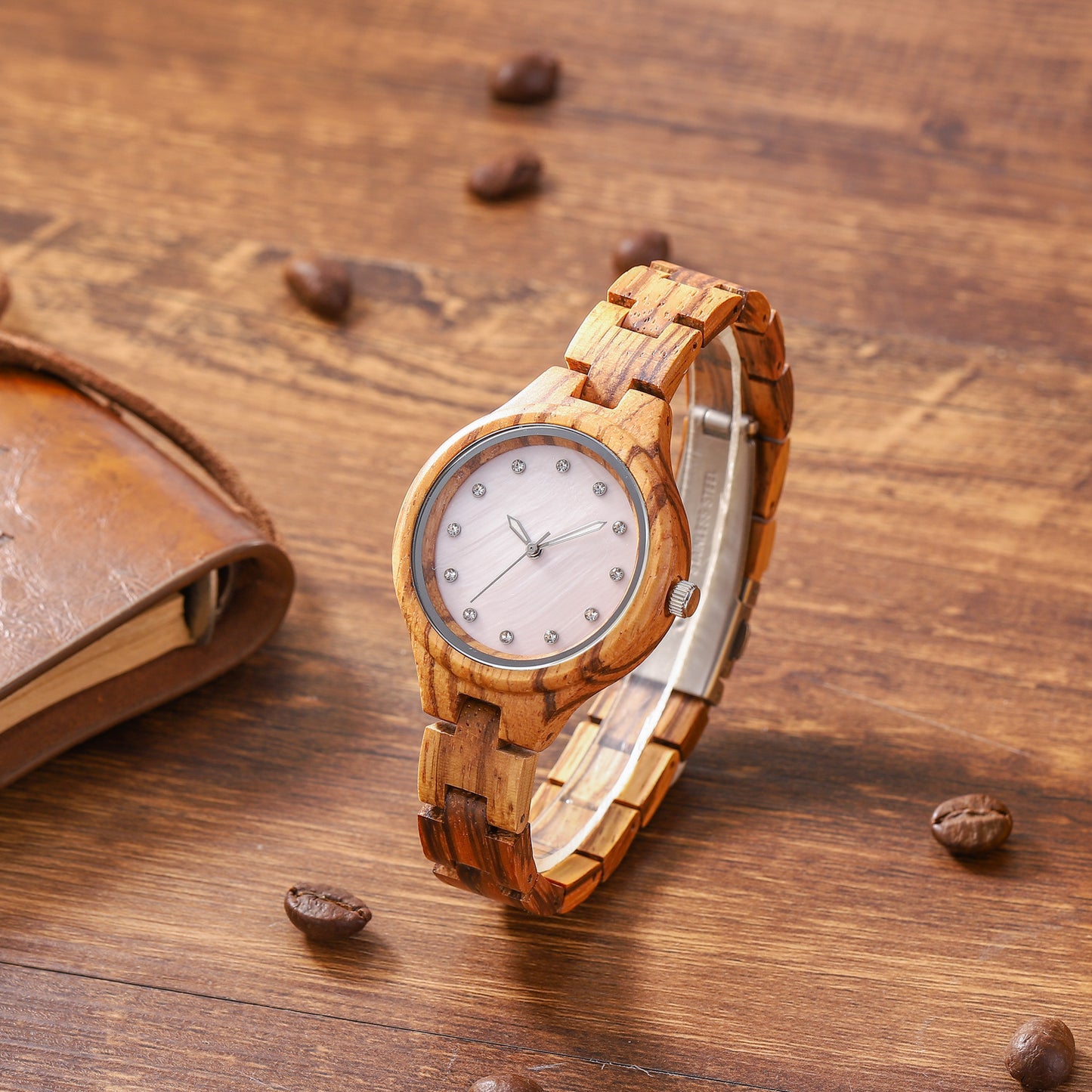 Fashion Sandalwood Watch All Wood Strap Japanese Quartz Movement Wooden Watch