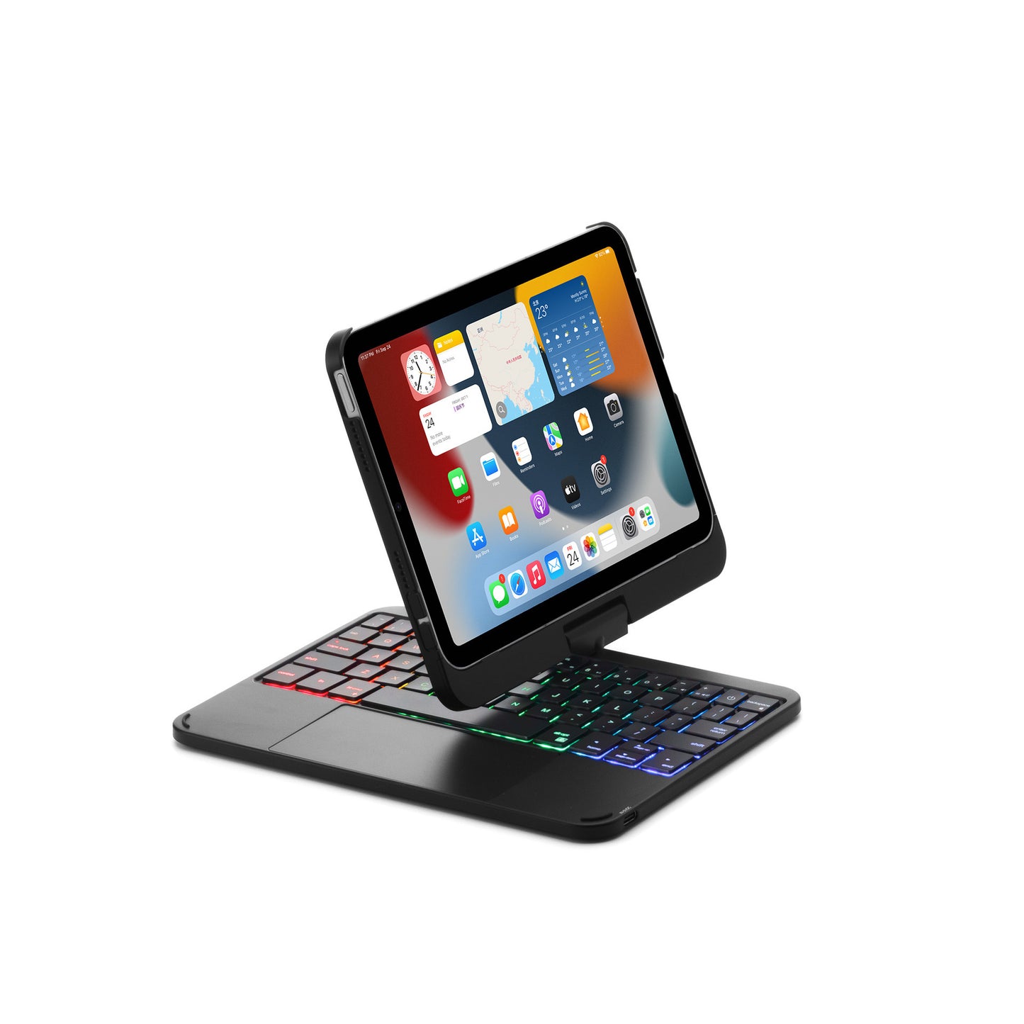 12.9 Inch Wireless Backlit Touch Rotary Bluetooth Keyboard