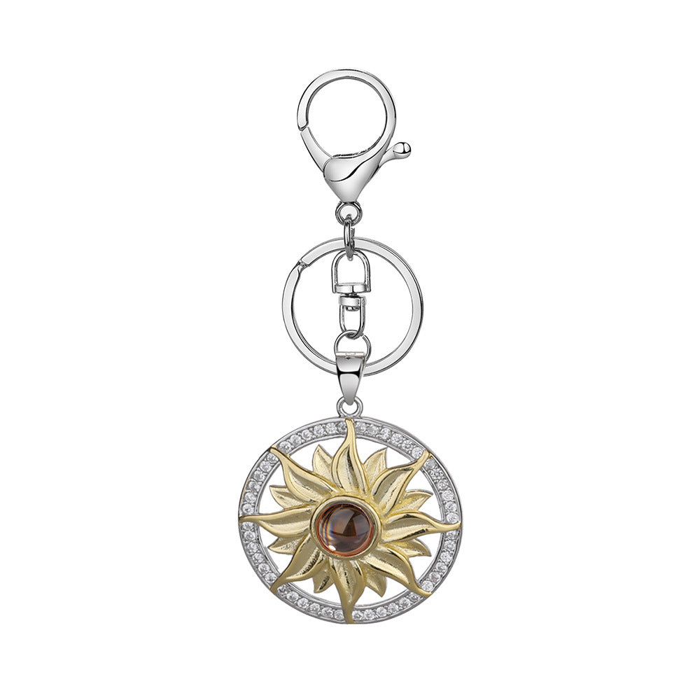 Fashion Personality Photo Projection Keychain