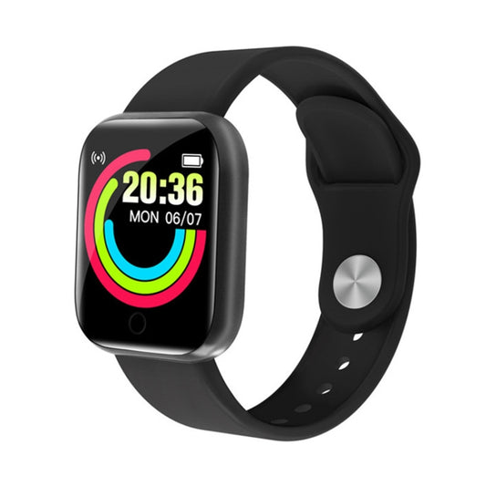 Y68 1.44 inch Smart Watch, Support Heart Rate Blood Pressure Blood Oxygen Monitoring, Y68 Black, Y68 Pink