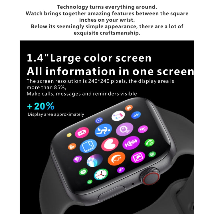H55Pro 1.4 inch TFT Screen Smart Bluetooth Watch, Support Sleep Monitor / Heart Rate Monitor / Blood Pressure Monitor, Style: Silicone Strap, Style: Silicone Strap(Green), Style: Silicone Strap(Dark Blue), Style: Silicone Strap(Pink)�������������������...