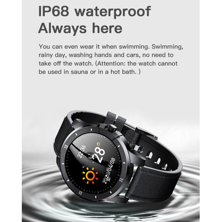 MX12 1.3 inch IPS Color Screen IP68 Waterproof Smart Watch, Support Bluetooth Call / Sleep Monitoring / Heart Rate Monitoring, Steel Strap
