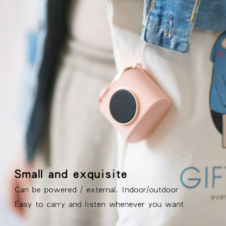 CM-2 3W Camera Shape Mini Single Speaker Bluetooth Speaker with Lanyard