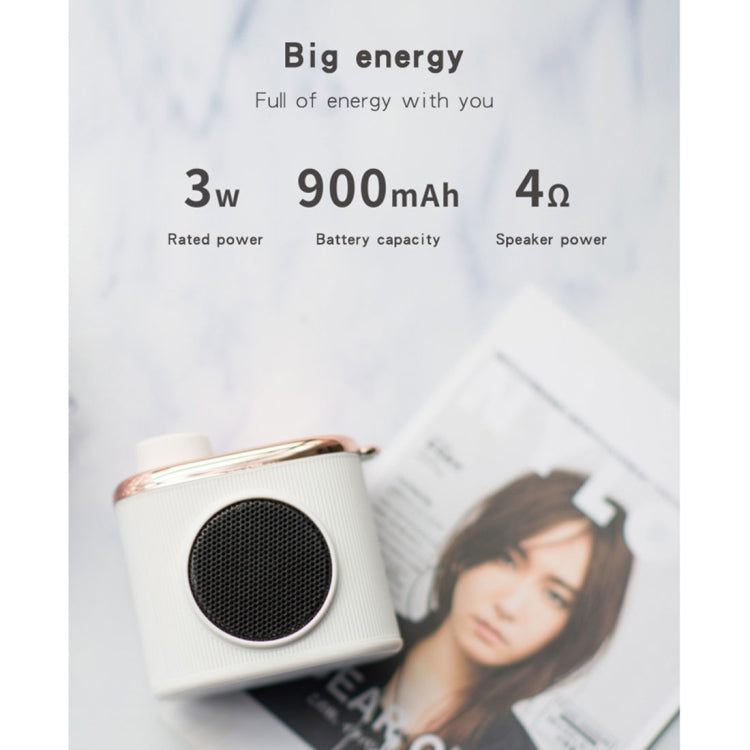 CM-2 3W Camera Shape Mini Single Speaker Bluetooth Speaker with Lanyard