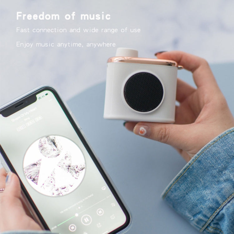 CM-2 3W Camera Shape Mini Single Speaker Bluetooth Speaker with Lanyard