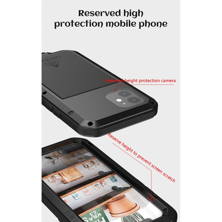 LOVE MEI Metal Shockproof Waterproof Dustproof Protective Case, For iPhone 12 mini, For iPhone 12