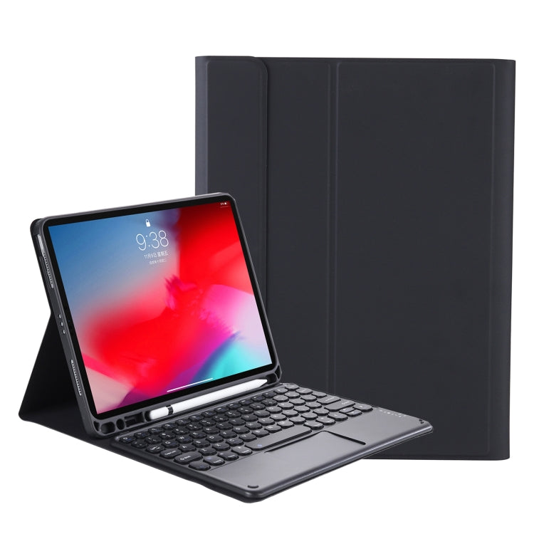 YT098B-A Detachable Candy Color Skin Feel Texture Round Keycap Bluetooth Keyboard Leather Case with Touch Control For iPad Air 11 2024 / 2025 / Air 4 10.9 2020 / Air 5 10.9 2022 (Purple), For iPad 10.2 2020 & 2019 / Air 2019 / Pro 10.5 inch������������...