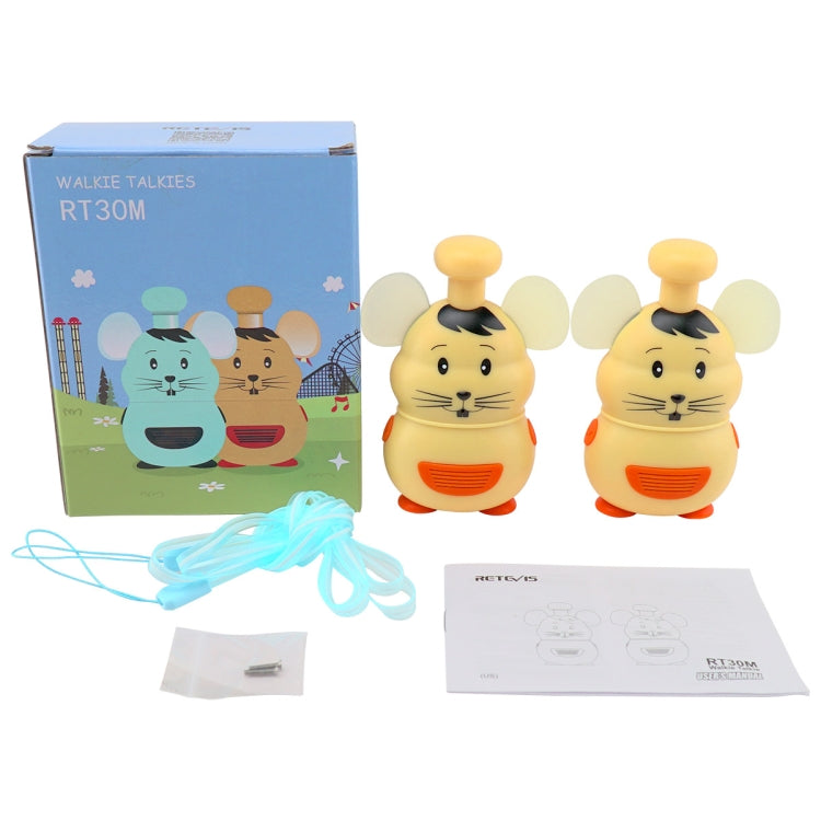 1 Pair RETEVIS RT30M 0.5W US Frequency FRS467 1CH Mouse Shape Children Handheld Walkie Talkie, RT30M,US Frequency