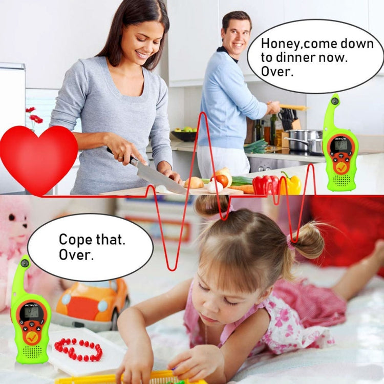 1 Pair RETEVIS RT75 0.5W US Frequency 22CHS FRS License-free Children Handheld Walkie Talkie, RT75